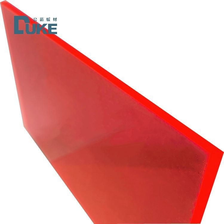 المقاومة للأشعة فوق البنفسجية الفلوريسنت الشفاف الأحمر / الوردي الصب الأكريليك Perspex ورقة للإعلان