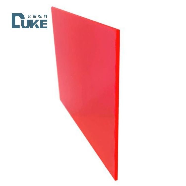 المقاومة للأشعة فوق البنفسجية الفلوريسنت الشفاف الأحمر / الوردي الصب الأكريليك Perspex ورقة للإعلان