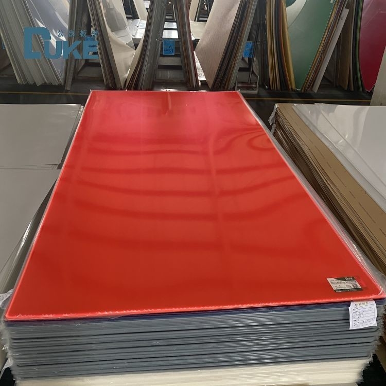 المقاومة للأشعة فوق البنفسجية الفلوريسنت الشفاف الأحمر / الوردي الصب الأكريليك Perspex ورقة للإعلان