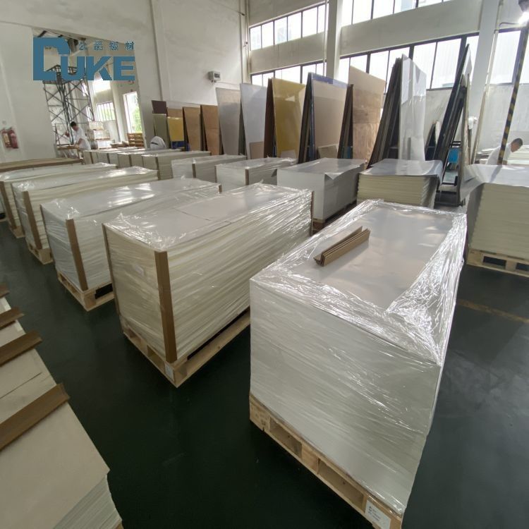 DUKE الصف الصحي مضاد للعفن 3mm حمام PMMA أبيض قابلة للتخصيص ورقة أكريليك صب PE 5mm 8mm قابلة للتخصيص خدمة القطع