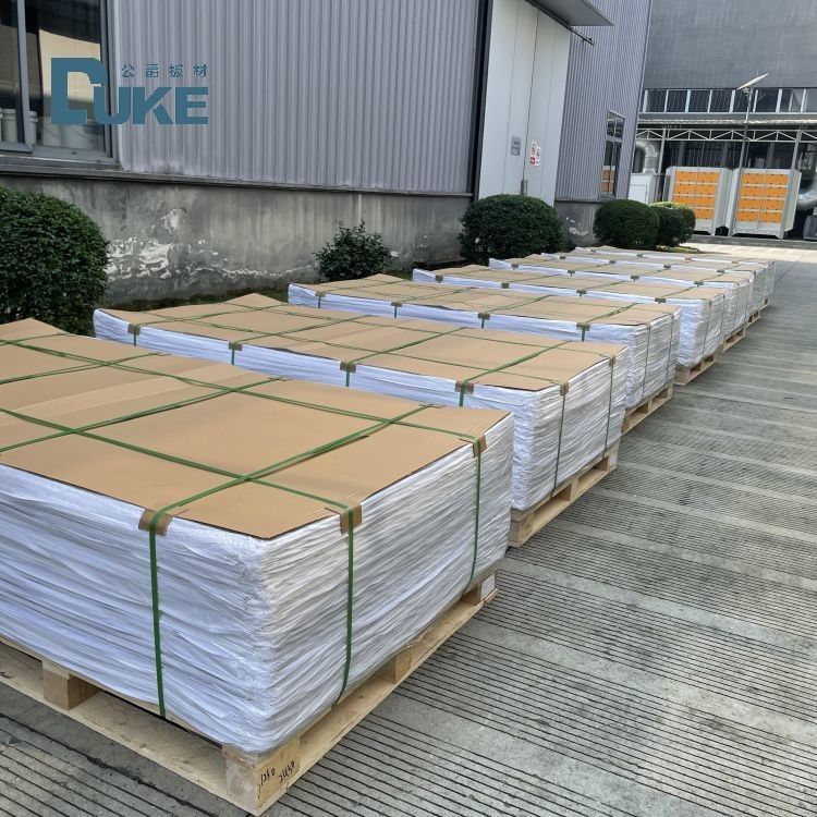DUKE الصف الصحي مضاد للعفن 3mm حمام PMMA أبيض قابلة للتخصيص ورقة أكريليك صب PE 5mm 8mm قابلة للتخصيص خدمة القطع