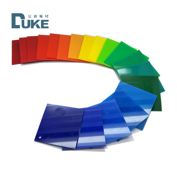 Duke Light Transmittance 93% أوراق أكريليك ملونة لـ Perspex للضوء