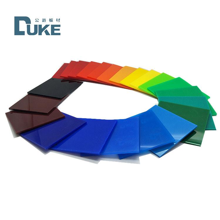 Duke Light Transmittance 93% أوراق أكريليك ملونة لـ Perspex للضوء