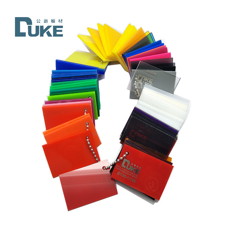 Duke Light Transmittance 93% أوراق أكريليك ملونة لـ Perspex للضوء