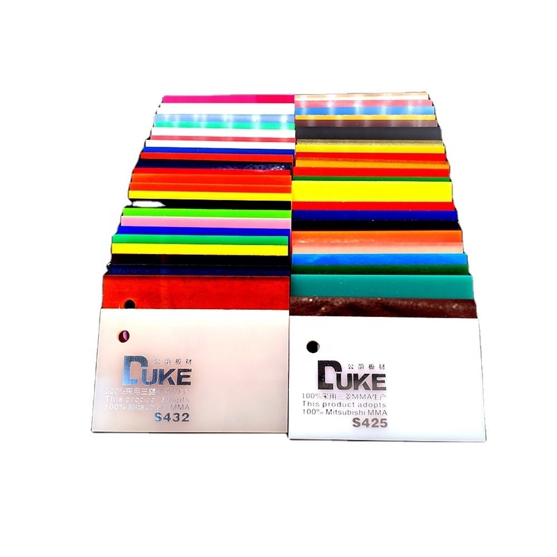 Duke Light Transmittance 93% أوراق أكريليك ملونة لـ Perspex للضوء