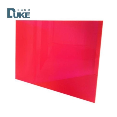 المقاومة للأشعة فوق البنفسجية الفلوريسنت الشفاف الأحمر / الوردي الصب الأكريليك Perspex ورقة للإعلان